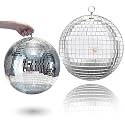 Premium Mirror Disco Ball Hanging Party Centerpieces (Handmade) (30 cm (1 pc) (12 inch))