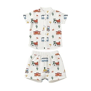 premium muslin baby shirt amp shorts set  ultra-soft cotton co-ord for newborns  lightweight breathable amp skin-friendly wear