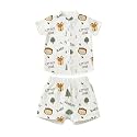 Premium Muslin Baby Shirt &amp; Shorts Set | Ultra-Soft Cotton Co-Ord for Newborns | Lightweight, Breathable &amp; Skin-Friendly Wear