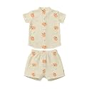 Premium Muslin Baby Shirt &amp; Shorts Set | Ultra-Soft Cotton Co-Ord for Newborns | Lightweight, Breathable &amp; Skin-Friendly Wear