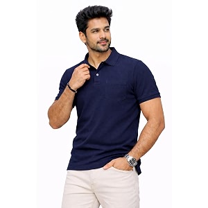 Premium Pique Cotton Pocket Polo T-Shirt for