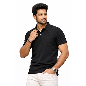 Premium Pique Cotton Pocket Polo T-Shirt for