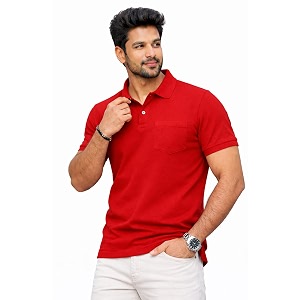 Premium Pique Cotton Pocket Polo T-Shirt for