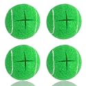 Premium Precut Tennis Balls Walkers 4 Pcs Balls with Precut Opening for Easy Installation,Walker Accessories for Seniors Fit Most Walkers,for Furniture Legs and Floor Protection