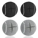 Premium Precut Tennis Balls Walkers 4 Pcs Balls with Precut Opening for Easy Installation,Walker Accessories for Seniors Fit Most Walkers,for Furniture Legs and Floor Protection