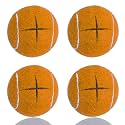 Premium Precut Tennis Balls Walkers 4 Pcs Balls with Precut Opening for Easy Installation,Walker Accessories for Seniors Fit Most Walkers,for Furniture Legs and Floor Protection
