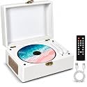 Premium Protein Leather Bluetooth 5.3Retro CD Player