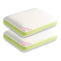 Premium Pure Latex Pillow – Bamboo Fabric, Leaf Design, Removable &amp; Washable Cover, Best for Head &amp; Neck Support, Breathable &amp; Comfortable Sleep (Latex Pillow Bamboo Fabric, 2)