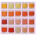 Premium Rainbow Color Embroidery Floss bobbins - Cross Stitch Threads - Friendship Bracelets Floss - Crafts Floss - 20 Bobbins Per Pack Embroidery Floss, Orange Gradient