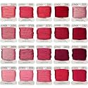 Premium Rainbow Color Embroidery Floss bobbins - Cross Stitch Threads - Friendship Bracelets Floss - Crafts Floss - 20 Bobbins Per Pack Embroidery Floss, Medium Rose Gradient