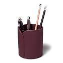 Premium Recycled Leather Pen Holder for Desk