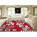 Premium Red Floral Multi Design Area Rug
