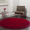 Premium Round Shaggy Carpet Plain Fur Rugs