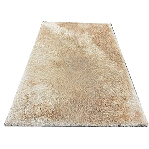 premium shaggy carpet  ultra soft amp thick plush rug  4x6 feet modern luxury floor carpet for living room amp bedroom  home decor carpet gold white