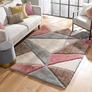premium shaggy carpet  ultra soft amp thick plush rug  6x8 feet modern luxury floor carpet for living room amp bedroom  home decor carpet multi silver white