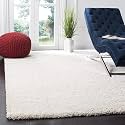 Premium Shaggy Carpet | Ultra Soft &amp; Thick Plush Rug | 5X7 FEET Modern Luxury Floor Carpet for Living Room &amp; Bedroom | Home Decor Carpet (Plain-Ivory)