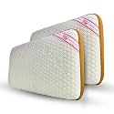 Premium Organic Latex Pillow Tencel Fabric – Natural, Cooling, Hypoallergenic &amp; Ergonomic Support for Restful Sleep, Ideal for Neck &amp; Back Pain Relief (Latex Pillow Tencel Fabric, 1)