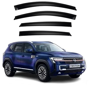 premium smoke car door visor frontrear sunrain guard outside mount tape-on window visors compatible with nissan tekton 2026