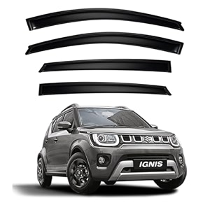 premium smoke car door visor frontrear sunrain guard outside mount tape-on window visors compatible with suzuki ignis 2025-2026