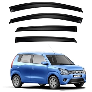 premium smoke car door visor frontrear sunrain guard outside mount tape-on window visors compatible with suzuki wagon r 2025-2026