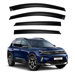 premium smoke car door visor frontrear sunrain guard outside mount tape-on window visors compatible with citroen c5 aircross 2025-2026