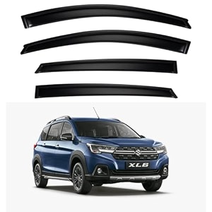 premium smoke car door visor frontrear sunrain guard outside mount tape-on window visors compatible with suzuki xl6 2025-2026