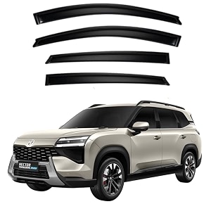 premium smoke car door visor frontrear sunrain guard outside mount tape-on window visors compatible with mg hector tomahawk 2026