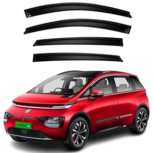 premium smoke car door visor frontrear sunrain guard outside mount tape-on window visors compatible with mg windsor ev 2025-2026
