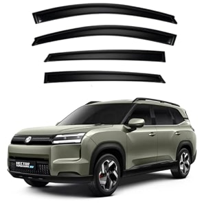 premium smoke car door visor frontrear sunrain guard outside mount tape-on window visors compatible with mg hector tomahawk ev 2026