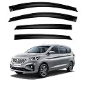 Premium Smoke Car Door Visor Front+Rear Sun/Rain Guard Outside Mount Tape-On Window Visors Compatible with Suzuki Ertiga (2025-2026)