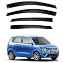 Premium Smoke Car Door Visor Front+Rear Sun/Rain Guard Outside Mount Tape-On Window Visors Compatible with Suzuki Wagon R (2025-2026)
