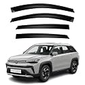 Premium Smoke Car Door Visor Front+Rear Sun/Rain Guard Outside Mount Tape-On Window Visors Compatible with Suzuki Victoris (2025-2026)