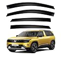 Premium Smoke Car Door Visor Front+Rear Sun/Rain Guard Outside Mount Tape-On Window Visors Compatible with Tata Sierra (2025-2026)
