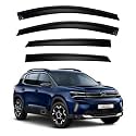 Premium Smoke Car Door Visor Front+Rear Sun/Rain Guard Outside Mount Tape-On Window Visors Compatible with Citroen C5 Aircross (2025-2026)