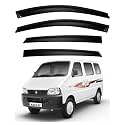 Premium Smoke Car Door Visor Front+Rear Sun/Rain Guard Outside Mount Tape-On Window Visors Compatible with Suzuki Eeco (2025-2026)