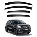 Premium Smoke Car Door Visor Front+Rear Sun/Rain Guard Outside Mount Tape-On Window Visors Compatible with Suzuki Celerio (2025-2026)