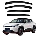 Premium Smoke Car Door Visor Front+Rear Sun/Rain Guard Outside Mount Tape-On Window Visors Compatible with Toyota Urban Cruiser Ebella (2026 Onwards)