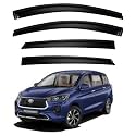 Premium Smoke Car Door Visor Front+Rear Sun/Rain Guard Outside Mount Tape-On Window Visors Compatible with Toyo-ta Rumion (2025-2026)