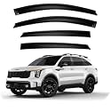 Premium Smoke Car Door Visor FrontRear SunRain