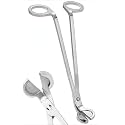 Premium Stainless Steel Candle Wick Trimmer – Elegant, Long-Reach Wick Cutter for Smooth, Clean Cuts, Reduced Soot, and Longer Candle Life - Silver (1, Silver)
