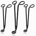 Premium Stainless Steel Candle Wick Trimmer – Elegant, Long-Reach Wick Cutter for Smooth, Clean Cuts, Reduced Soot, and Longer Candle Life - Black