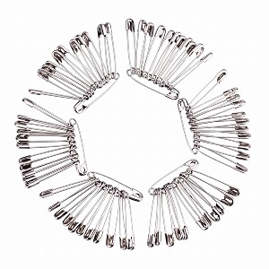Premium Steel Safety Pins - 100 Pack