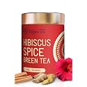 Udyan Tea Hibiscus Spice Green Tea – 50g | Antioxidant-Rich Herbal Blend with Hibiscus, Ginger &amp; Cinnamon | Healthy Green Tea Supports Heart Health &amp; Blood Pressure