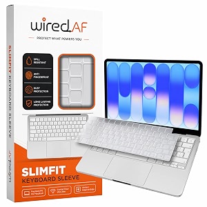 premium ultra thin keyboard cover compatible with macbook neo 1334 a3404  tpu keyboard protector  touch id compatible  anti-spill dustproof washable noise free transparent