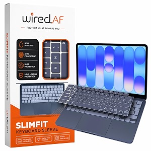 premium ultra thin keyboard cover compatible with macbook neo 1334 a3404  silicone keyboard protector  touch id compatible  anti-spill dustproof washable noise free indigo