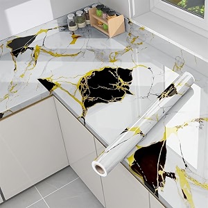premium vinyl marble peel and stick wall diy waterproof wallpaper for home kitchen countertop cabinet furniture oil proof kitchen stickers60x200cm gt-new desing red rocks