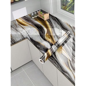 premium vinyl marble peel and stick wall diy waterproof wallpaper for home kitchen countertop cabinet furniture oil proof kitchen stickers60x200cm sre-wallpaper_1_new glod ocean