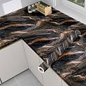 Premium Vinyl Marble Peel and Stick Wall DIY Waterproof Wallpaper for Home Kitchen Countertop Cabinet Furniture Oil Proof Kitchen Stickers(60x200cm) (SRE-Wallpaper_1_gt-Red Rocks)