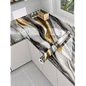 Premium Vinyl Marble Peel and Stick Wall DIY Waterproof Wallpaper for Home Kitchen Countertop Cabinet Furniture Oil Proof Kitchen Stickers(60x200cm) (SRE-Wallpaper_1_new Glod Ocean)