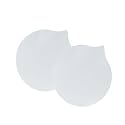 Premium White Round Roti Sheet, 2 Piece Holige Obbattu Silicone Baking Mat Set, Heat Resistant Reusable Food-Grade Backing Mat, White